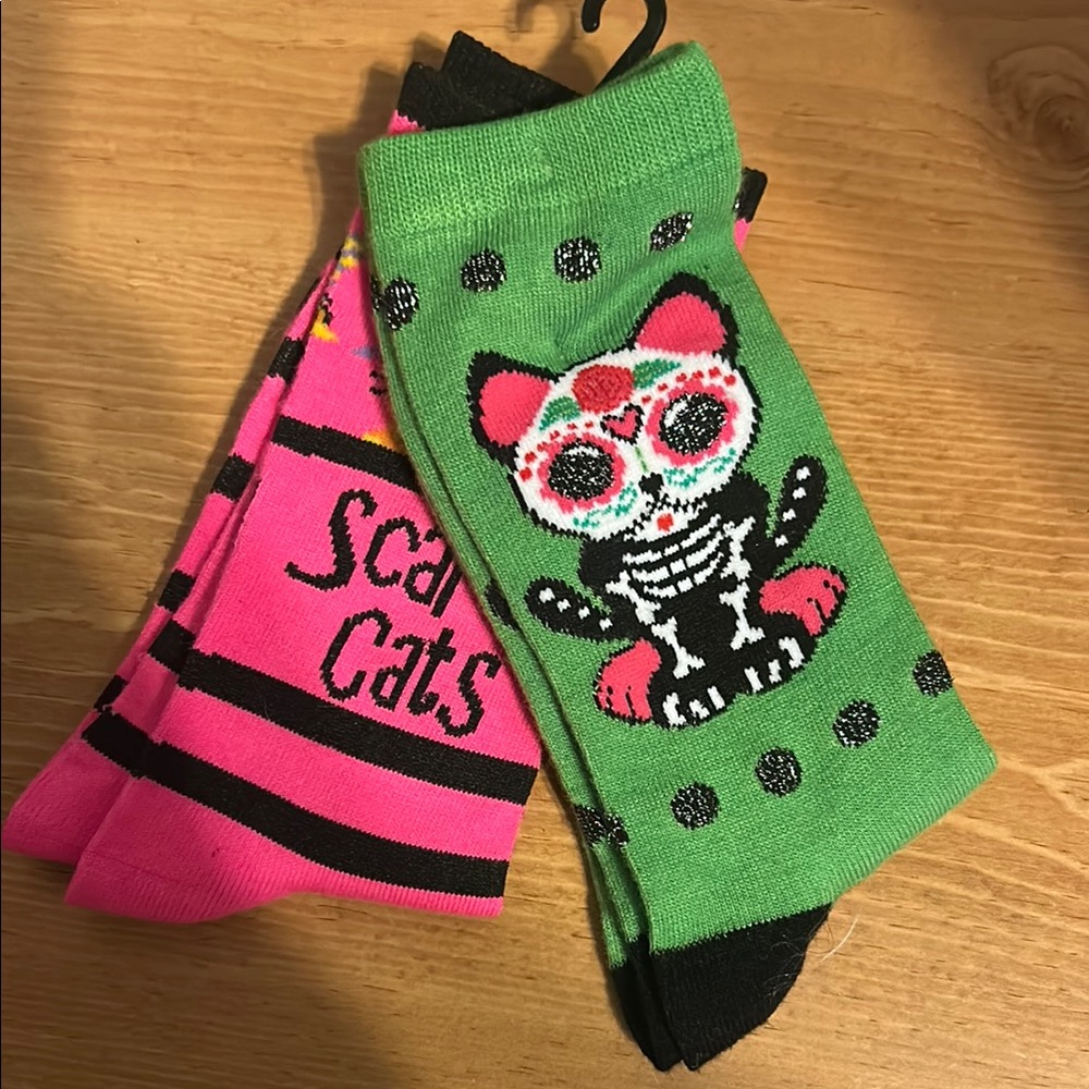 Colorful Cat Themed Socks